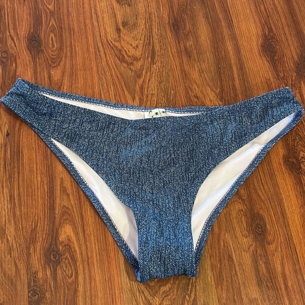 NEW cupshe denim look swimwear bottom. M